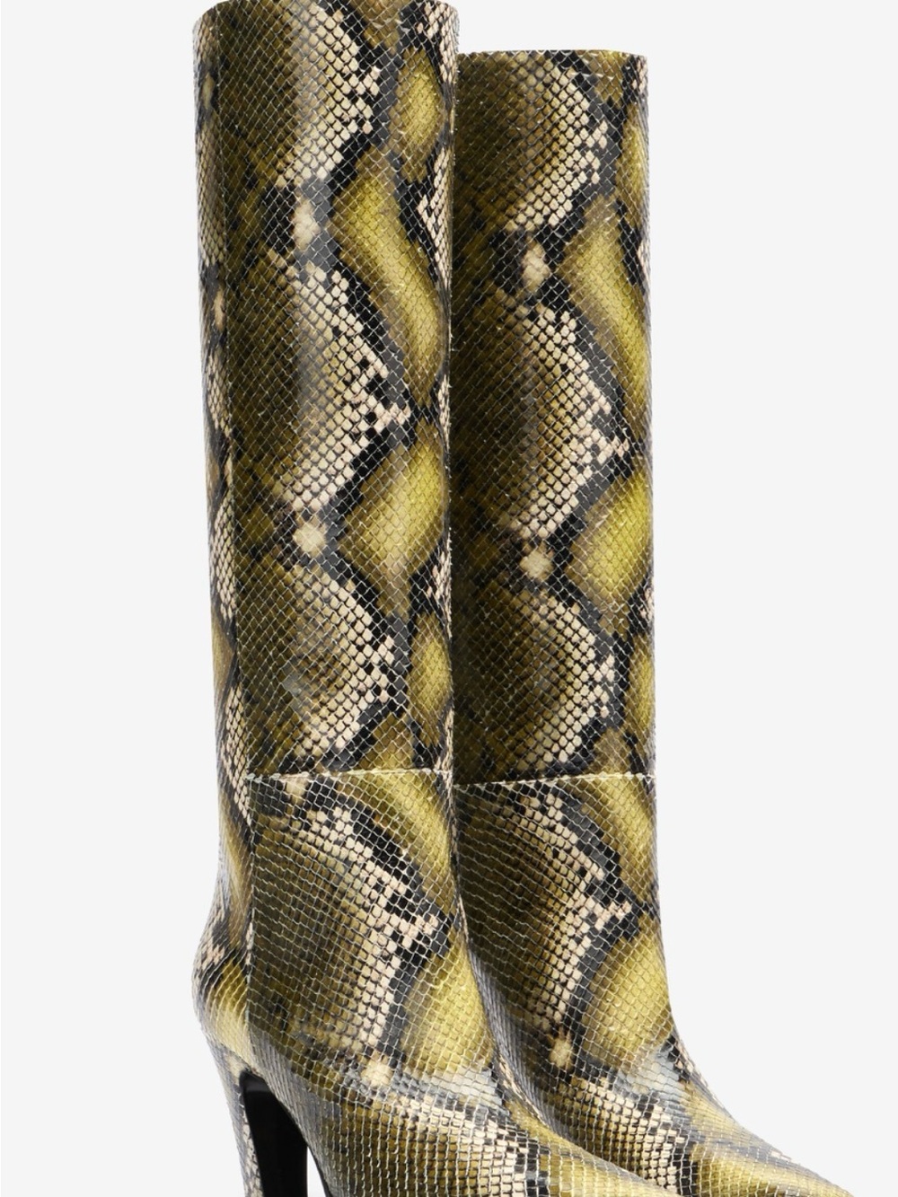 Roberto Cavalli Snakeskin Print Knee High Leather Boots US 10 EU 40 NWT $1720 - Picture 3 of 10